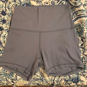 LULULEMON ALIGN BLUE HIGH RISE SHORT 4’